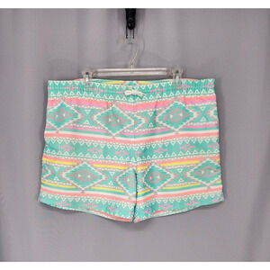 Chubbies Swim Trunks Mens XL Mint Pink 5" Inseam Aztec Southwestern Lined USA